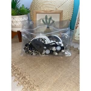 Mystery Jewelry Jar In A Bag Mostly Black & White Costume Jewelry Most Preowned